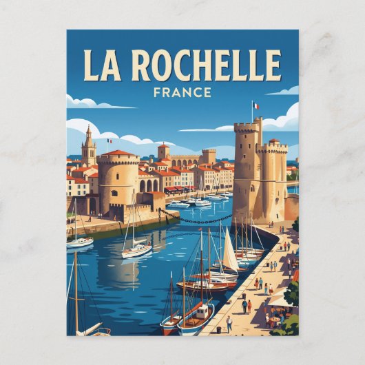 La Rochelle Frankrijk Briefkaart (Voorkant)