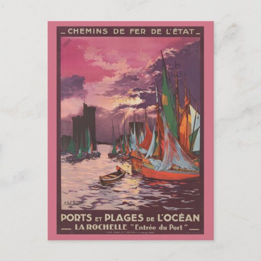  La Rochelle Frankrijk Treinreizen Briefkaart (Voorkant)