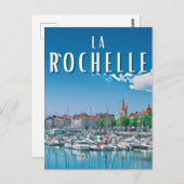 La Rochelle Photo Vintage Briefkaart (Voorkant / Achterkant)