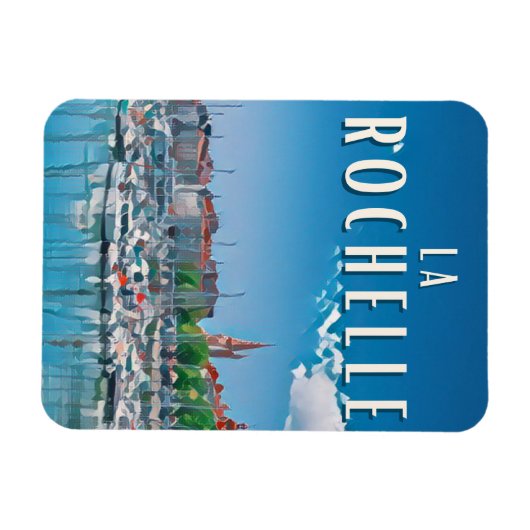 La Rochelle Photo Vintage Magneet (Horizontaal)