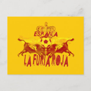 La Roja Twin Toros Raging Bulls futbol kings Briefkaart