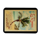 La Romana Magnet Palm Tree Vintage Travel Magneet (Horizontaal)