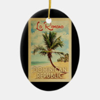 La Romana Palm Tree Vintage Travel
