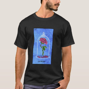 La Rosa Kaart Mexicaanse Loterij Kaart Lange Mouw T-shirt