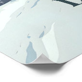 La Rosiere Skigebied Reisposter Poster (Hoek)