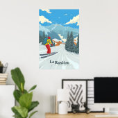 La Rosiere Skigebied Reisposter Poster (Thuiskantoor)