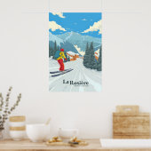 La Rosiere Skigebied Reisposter Poster (Keuken)