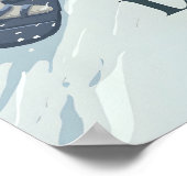 La Rosiere Snowboarden Reisposter Poster (Hoek)