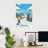 La Rosiere Snowboarden Reisposter Poster (Thuiskantoor)