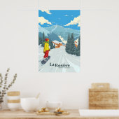La Rosiere Snowboarden Reisposter Poster (Keuken)