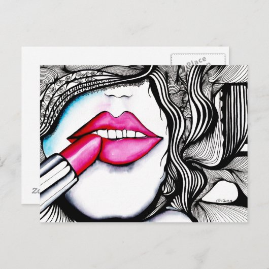 La Rouge Briefkaart (Voorkant / Achterkant)