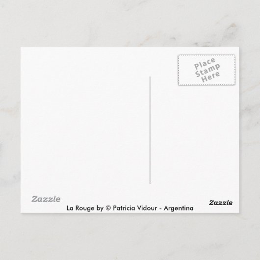 La Rouge Briefkaart (Achterkant)