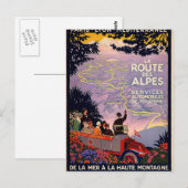 La route des Alpes Briefkaart (Voorkant / Achterkant)