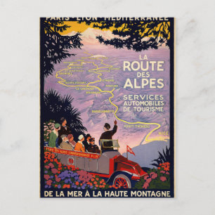 La route des Alpes Briefkaart