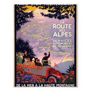 La route des Alpes Foto Afdruk