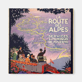 La route des Alpes Magneet (Voorkant)