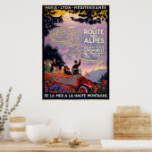 La route des Alpes Poster (Keuken)