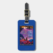 La Route Des Alpes  PosterEurope Bagagelabel (Voorkant verticaal)