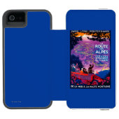 La Route Des Alpes  PosterEurope Incipio iPhone Portemonnee Hoesje (Agenda Open)