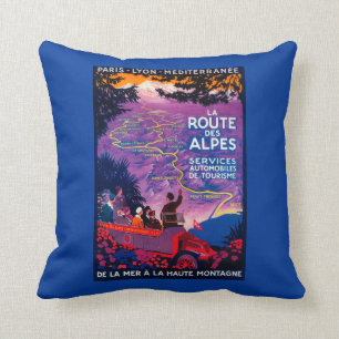 La Route Des Alpes PosterEurope Kussen