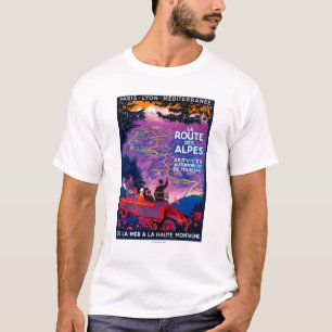 La Route Des Alpes PosterEurope T-shirt