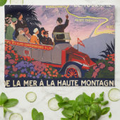 La route des Alpes Theedoek (Gevouwen)