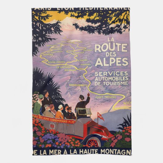 La route des Alpes Theedoek (Verticaal)