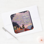 La route des Alpes Vierkante Sticker (Envelop)