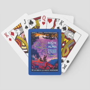 La Route Des Alpes Vintage PosterEuropa Pokerkaarten