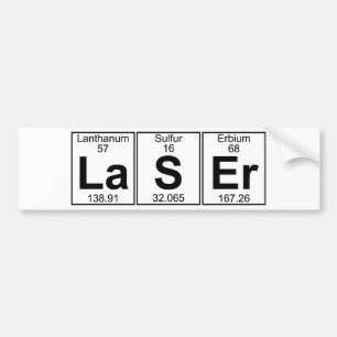 La-S-Er (laser) - Volledig Bumpersticker