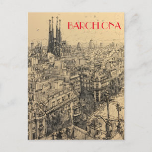 La Sagrada Familia Barcelona Briefkaart