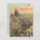 La Sagrada Familia Barcelona Briefkaart (Voorkant / Achterkant)