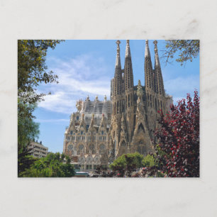 La Sagrada Familia, Barcelona, Spanje Feestdagenkaart