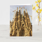 La Sagrada Familia, Barcelona, Spanje Kaart (Gele Bloem)