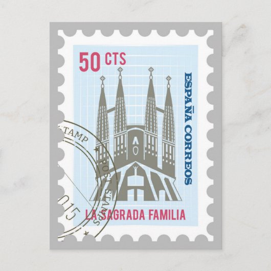 La Sagrada Familia Briefkaart (Voorkant)