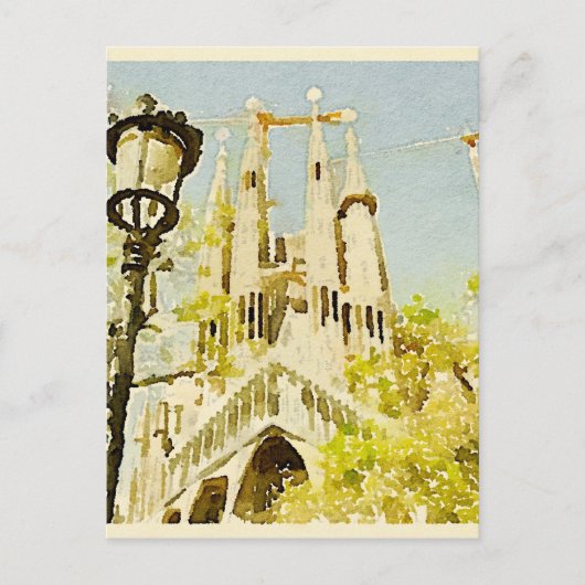 La Sagrada Familia Briefkaart (Voorkant)