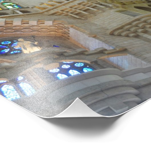 La Sagrada Familia Church Foto Afdruk (Hoek)