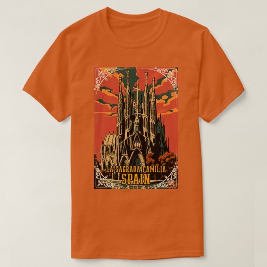 La Sagrada Familia Spanje Kunst Spaans Erfgoed T-shirt (Design voorkant)