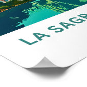 La Sagrada Familia Spanje Reisprint Poster (Hoek)