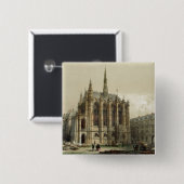 La Sainte Chapelle, Parijs Vierkante Button 5,1 Cm (Voorkant /achterkant)