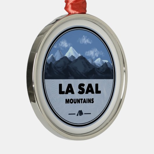 La Sal Mountains Utah Camping Metalen Ornament (Rechts)
