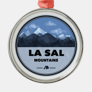 La Sal Mountains Utah Camping Metalen Ornament