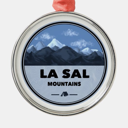 La Sal Mountains Utah Camping Metalen Ornament (Voorkant)