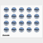 La Sal Mountains Utah Camping Ronde Sticker (Vel)