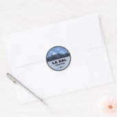 La Sal Mountains Utah Camping Ronde Sticker (Envelop)