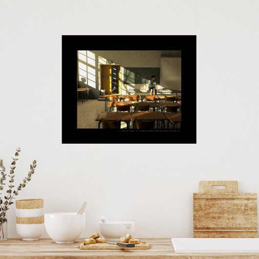 La salle de classe - The classroom Poster (Keuken)