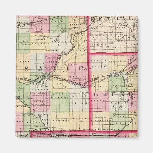 La Salle, Grundy, provincie Livingston Magneet (Voorkant)