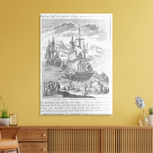 La Salle landing in Texas Canvas Afdruk (Insitu (Woonkamer))