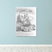 La Salle landing in Texas Canvas Afdruk (Insitu (Houten vloer))