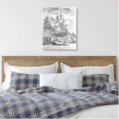 La Salle landing in Texas Canvas Afdruk (Insitu (Slaapkamer))
